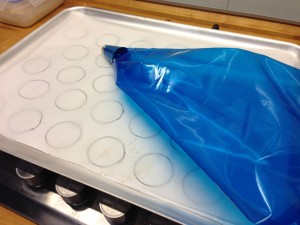 Baking Sheet Prepared for Chouquettes